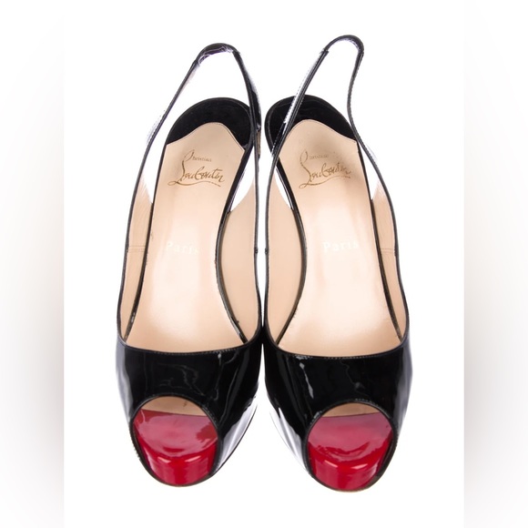 Christian Louboutin sling back heels in size 9 - Picture 4 of 7